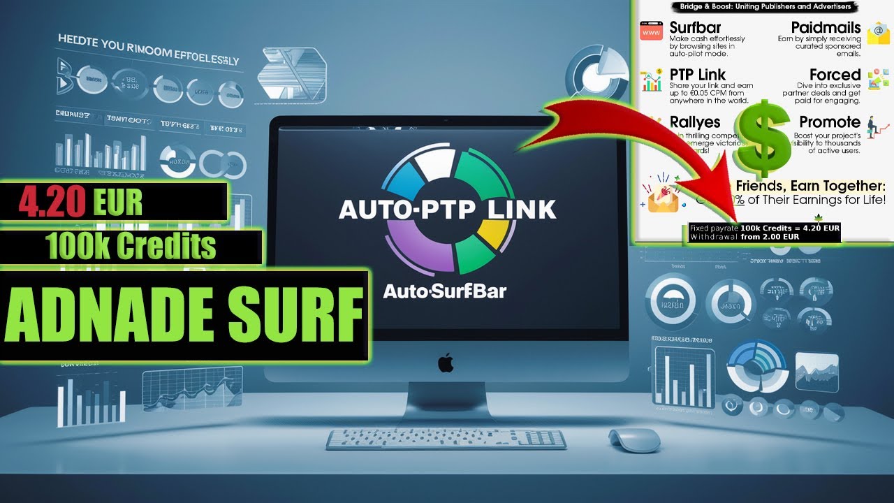 Boost Your Browser Income: Double Your Earnings with Atosurfing's Adnade Auto-Surfbar and PTP Link Offers